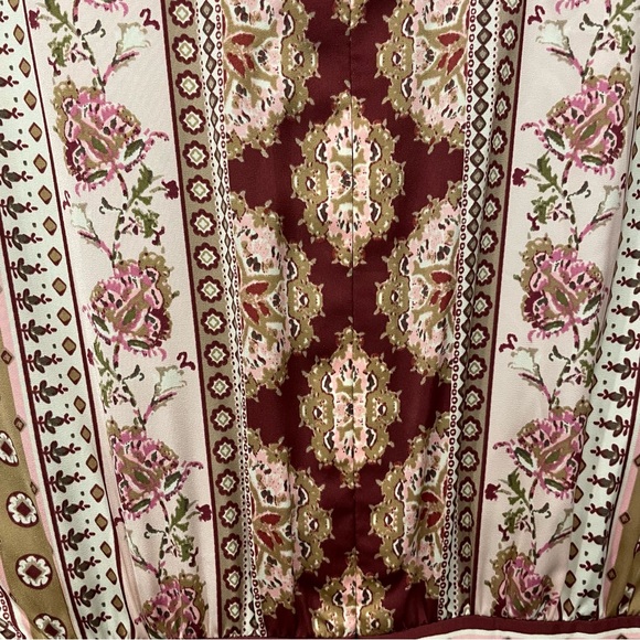 Gal Meets Glam Nwt Liza Print Charmeuse Dress 2P - Picture 11 of 13